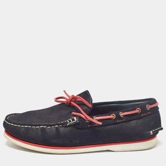 Carolina Herrera CH Carolina Herrera Black Suede Slip On Loafers Size 41