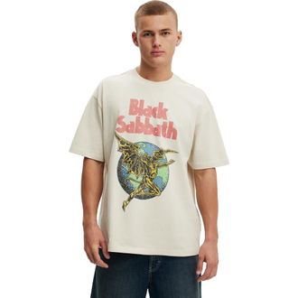 Cotton On Mens Everyday Fit Music T-Shirt in Bone Black Sabbath - Henry at Nordstrom, Size Xx-Large