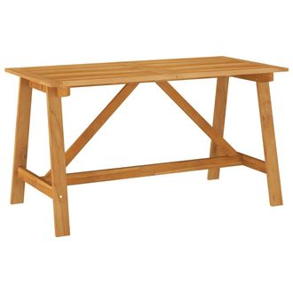 vidaXL Vidaxl - Mesa De Comedor De Jard&iacute;n Madera Maciza De Acacia 140x73x73,5cm