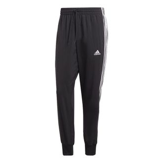 adidas AEROREADY Essentials Tapered Cuff Woven 3-Stripes Pants Black IC0041