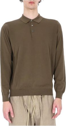 Drumohr Lange mouwen Polo - Heren - Polos - Groen - XL - Katoen - Tops