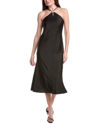 Adrianna Papell Solid Sleeveless Midi Dress