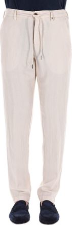 Myths Apollo Herringbone Cotton-Linen Trousers