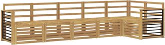 vidaXL Conjunto De Sof&aacute;s De Exterior 6 Uds. Blanco Vidaxl