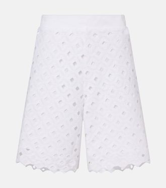 Max Mara Uguale broderie anglaise Bermuda shorts
