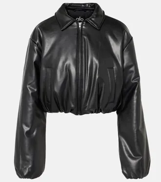 alo yoga ジャケット NWT ALO Yoga Roses Freerider Jacket Black Cherry Size Small