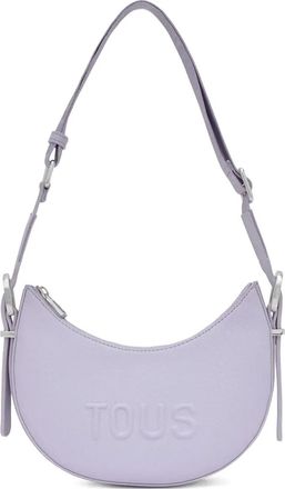 Tous Borsa a spalla con logo goffrato media - Viola