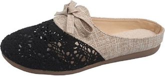 Generic Womens Slippers Half-pack slippers female summer all-match external wear mesh breathable non-slip linen cotton head cool girl