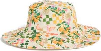 BCBGeneration Reversible Wide Brim Bucket Hat in Sunset at Nordstrom Rack