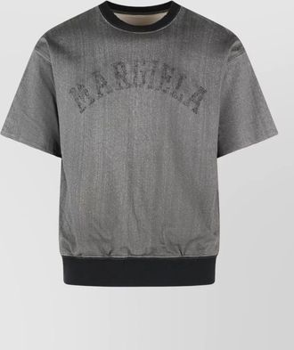 Maison Margiela viscose cotton crew neck t shirt