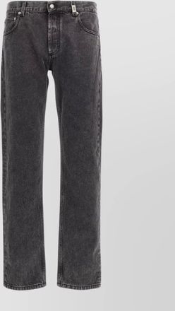 Alexander McQueen denim straight-leg jeans