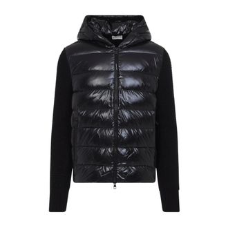 Moncler Heren, Jassen, Zwart, Maat: S Wol