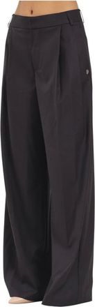 Hinnominate Hinnominate, Broeken, Dames, Zwart, S, Leer, Wijde Broeken