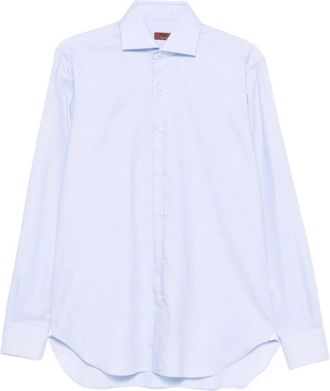 Barba Camicia a maniche lunghe con colletto classico - Heren - Zakelijke Overhemden - Blauw - L - Overhemden