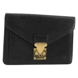 Louis Vuitton Pre-owned Clutches, female, Black, Size: ONE SIZE Pre-owned Epi Clutch
