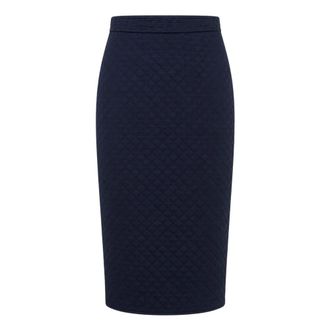 Max Mara Dames, Rokken, Blauw, Maat: S Zijde