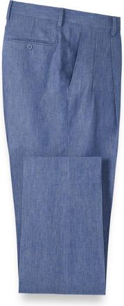 Paul Fredrick Linen Chambray Twill Pants