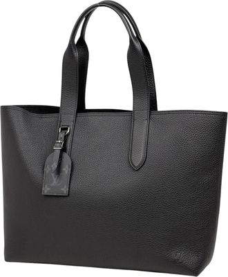 Louis Vuitton Black Noir Leather Tote Bag (Pre-Owned)