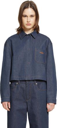 Fendi Cropped Denim Jacket