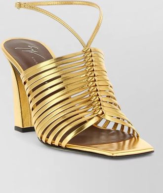 Giuseppe Zanotti savoia sandals ankle strap open square toe