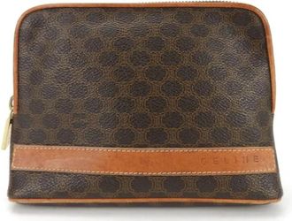 Celine Pre-owned Leather celine-bags - Dames - Vintage Clutch - Bruin - ONE Size - Leer - Vintage