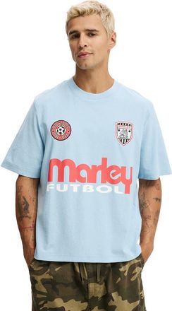 Cotton On Mens Cropped Fit Music T-Shirt in Pearl Blue Bob Marley - at Nordstrom, Size X-Large