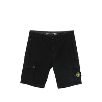 Stone Island Compass-patch Cargo Shorts