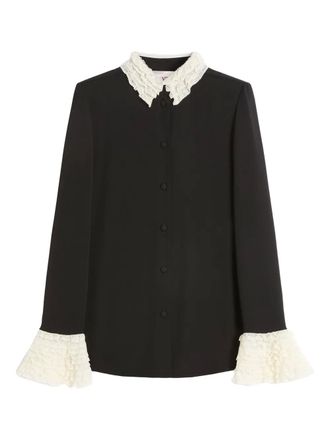 Valentino Garavani Georgette blouse - Zwart