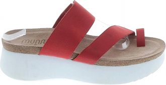 Munro Womens Aries Sandals In Coral Fabric