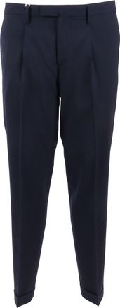 BRIGLIA 1949 Straight Leg Tailored Pleated Straight-Leg Pants