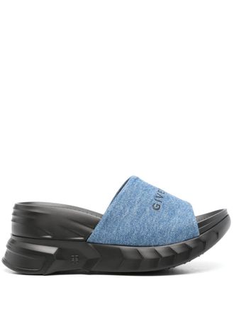 Givenchy Marshmallow sandalen met plateauzool - Blauw
