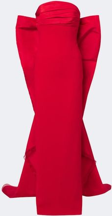 Carolina Herrera Bow-detail bustier gown