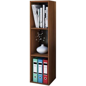 ebuy24 VCM - Scaffale in legno Mensola salvaspazio Dimensioni: a. 107 x l. 34 x p. 30 cm Elegante Ripiano in piedi Scaffale di stoccaggio Libreria - Mendas