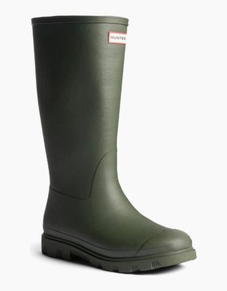 Hunter Mens Downpour Tall Insulated Mens Wellingtons - Green - Size: 10