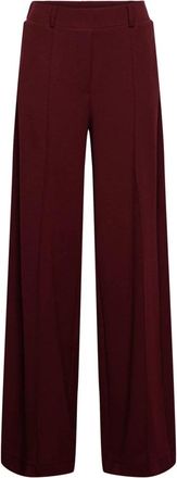 &Co Woman Geniva Wijde Broek - Dames - Wijde Broeken - Rood - XL - Polyester - Broeken