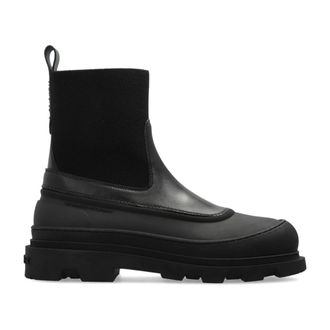 Moncler Dames, Schoenen, Zwart, Maat: 40 1/2 EU Leer