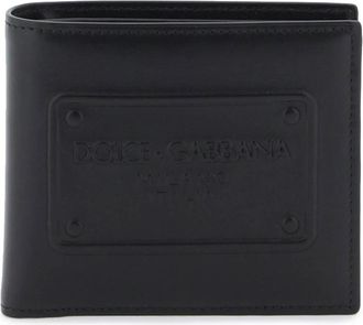 Dolce & Gabbana Klassieke leren bi-fold portemonnee - Dames - Portefeuilles - Zwart - ONE Size - Leer - Accessoires