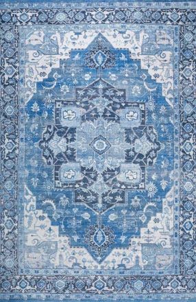 Jonathan Y Designs Maris Ornate Medallion Machine-Washable Area Rug in Blue/navy at Nordstrom, Size 3Ft 0In X 5Ft 0In