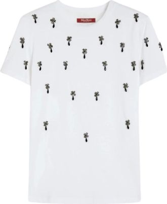 Max Mara Mujer, Camisetas, Blanco, Talla: L