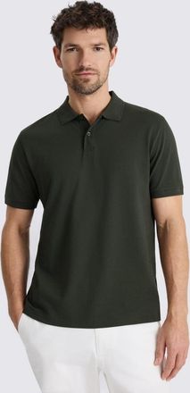 Moss Khaki Cotton Piqu&eacute; Polo Shirt