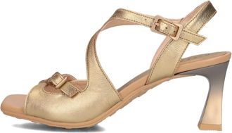 Hispanitas Schoenen, Dames, Geel, 39 EU, Leer, Sandalen met Hoge Hak