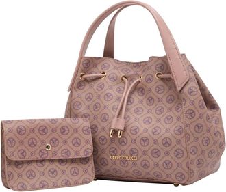 Carlo Colucci Tassen, Dames, Roze, ONE Size, Pouch Bag