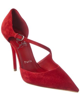 Christian Louboutin Miss Ziggyta 100 Suede Pump