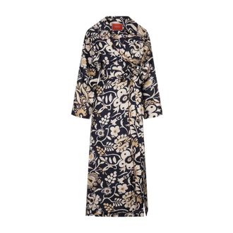 La DoubleJ Maxi Dresses, female, Multicolor, L, Blue Silk Maxi Dress