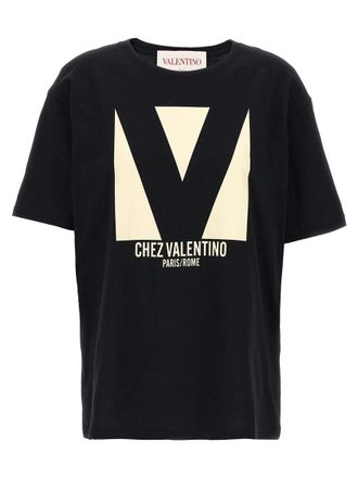 Tシャツ・カットソー Valentino Garavani Black Cotton T-Shirt T-shirt Valentino Garavani Black size M International in