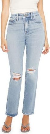 Good American Good Legs Straight Leg Jeans in Indigo510 at Nordstrom Rack, Size 24