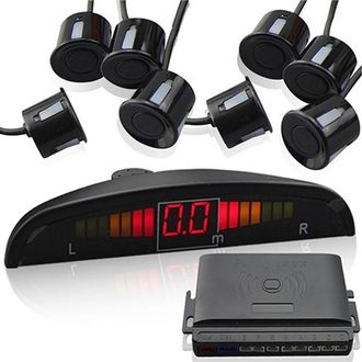 Trade Shop Trade Shop - Kit 8 Resumen De Parque Auto + Display Led+suono + Radar Cicalino Acustic