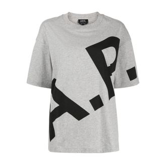 A.P.C. A.p.c., Dames, Tops, Grijs, Maat: XL
