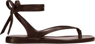 Margaux Eyewear The Palermo Wrap Sandal in Espresso Nappa at Nordstrom, Size 39.5
