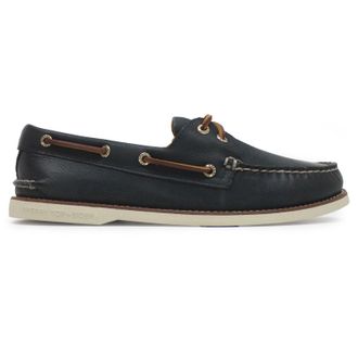 Sperry Top-Sider Gold Authentic Original 2-Eye Full Grain Leather Mens Boat Shoes - UK 10 - US 11 Men - EU 44.5 - Navy Marine - Size:UK 10